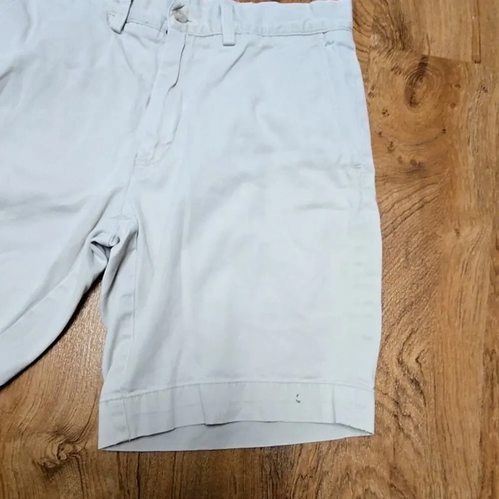 Polo Ralph Lauren Mens Chino Shorts Light Gray 100% Cotton Size 30